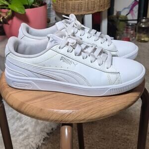 PUMA Vikky v3 Leather Lace Up Classic White Size 7
